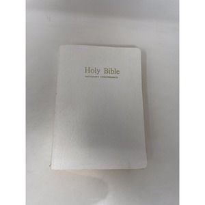 Holy Bible KJV Red Letter Edition Dictionary Concordance 1970 White Nelson